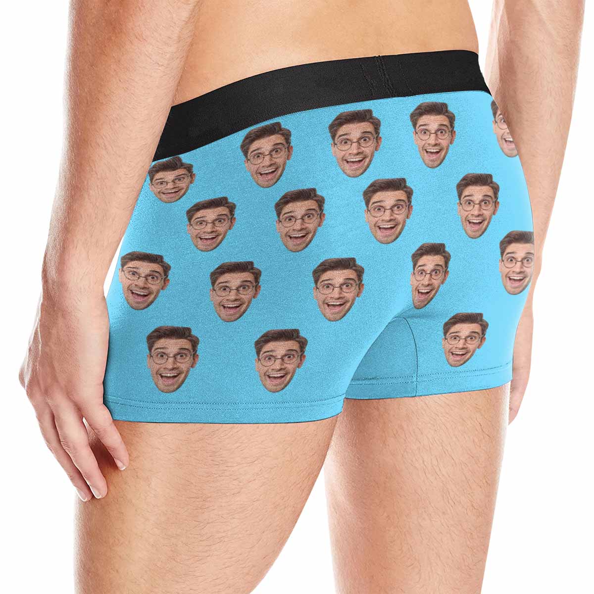 Custom Boxers with Face, Personalized Photo Print Underwear, Boxer